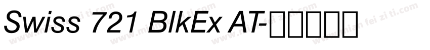 Swiss 721 BlkEx AT字体转换